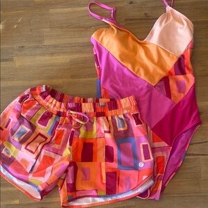 Colorful Women's One Piece Swimsuit